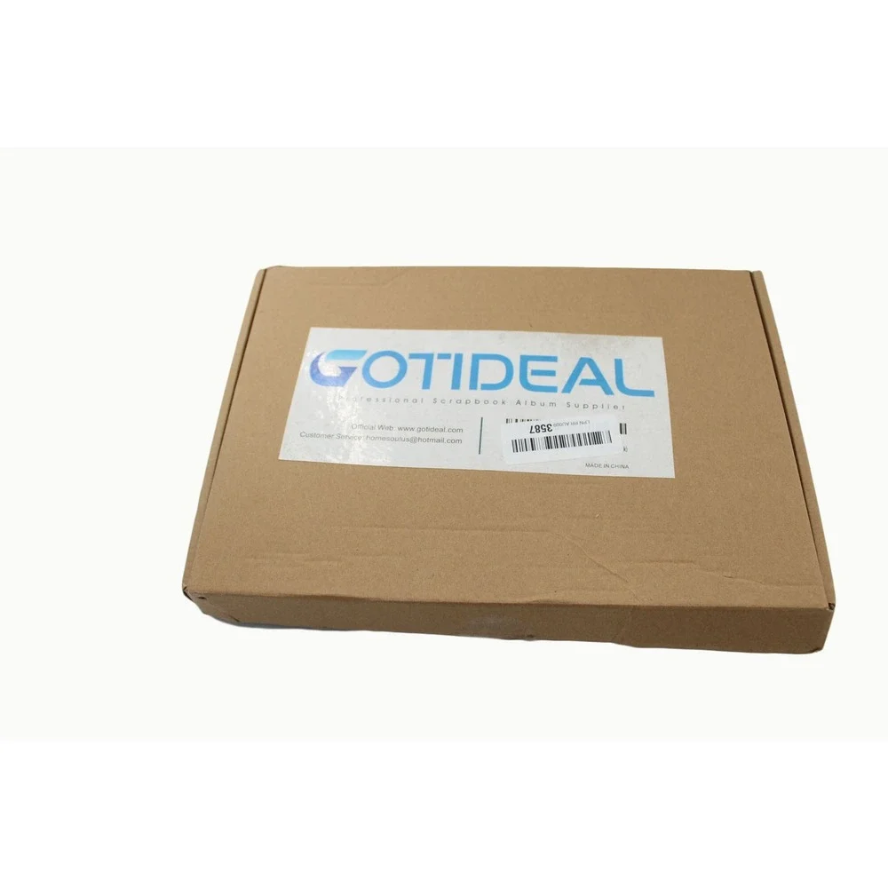 Gotideal Black DIY Scrapbook Album Kit with Metallic Pens and Stickers 80 Pages‎